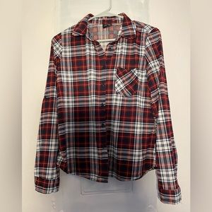 🌷4 for $25 sale! -Rue 21 Classic Women's Red Plaid Flannel SUPER SOFT